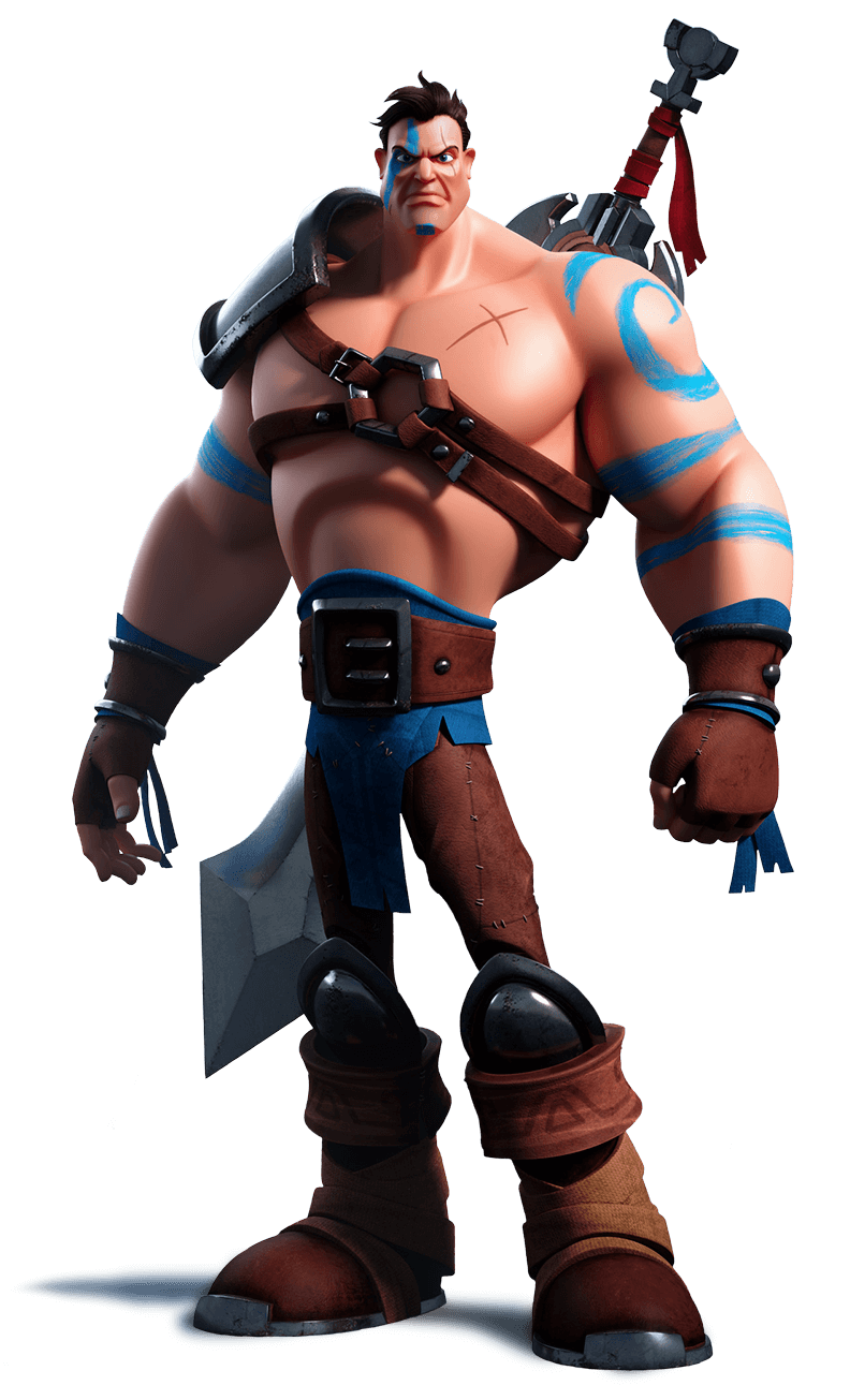3D Barbarian Character - Game Asset